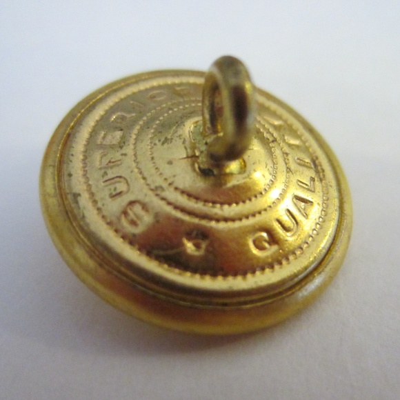 Brass American Waterbury Button Co Conn E Pluribus Unum Superior Buttons - Picture 4 of 12